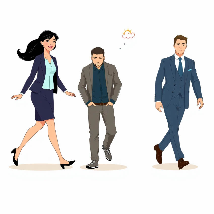 "Dáng đi phản ánh tính cách, tâm trạng và năng lượng của mỗi người, từ sự tự tin đến nỗi buồn hay sự chậm chạp."