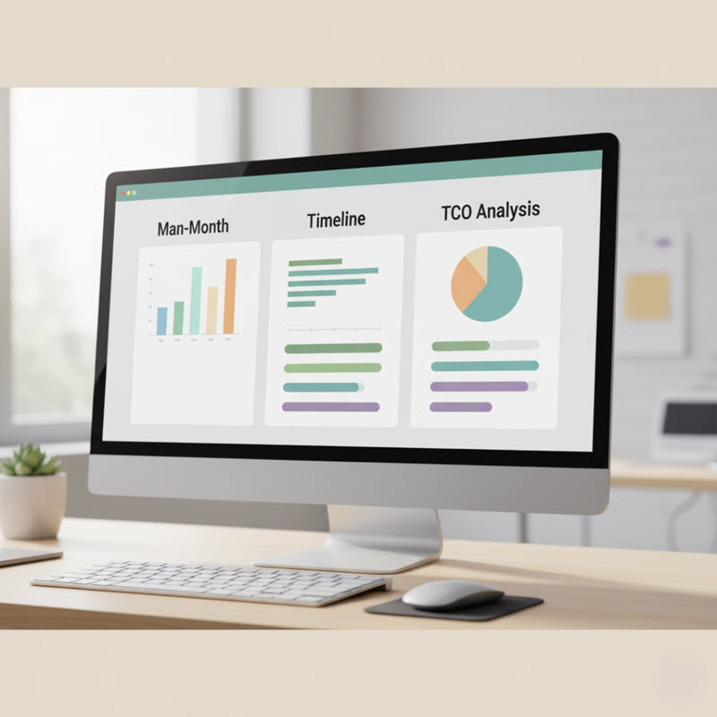 Công cụ online giúp ước lượng man-month, chi phí và timeline dự án IT nhanh, trực quan, hỗ trợ quyết định chính xác.