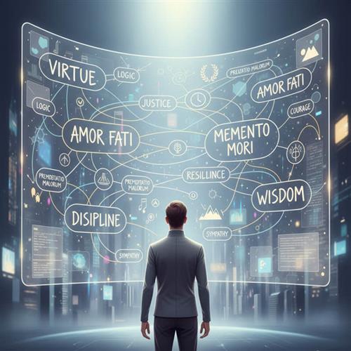 Khám phá hơn 50+ thuật ngữ trong Triết học Khắc Kỷ (Stoicism Glossary) với giải thích chi tiết Anh – Việt, giúp bạn làm chủ cảm xúc, nâng cao EQ và tìm thấy sự bình an giữa thời đại AI và VUCA. Triết học Khắc Kỷ – bản đồ giúp con người hiện đại giữ cân bằng, làm chủ cảm xúc và sống tỉnh thức giữa thời AI.