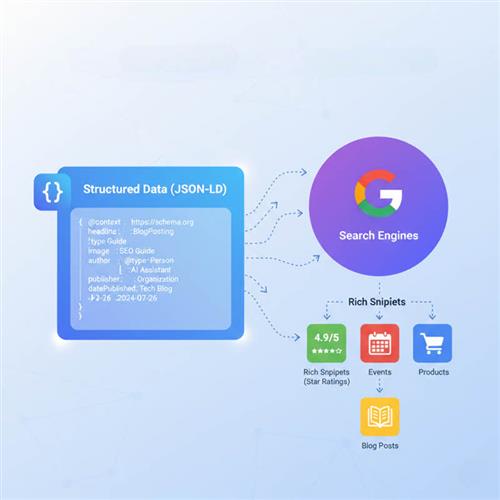 JSON-LD là gì và vì sao Google lại “ưu ái” định dạng này đến vậy? Bạn đã từng thấy Rich Snippets trên Google và tự hỏi: Làm thế nào họ có thể chèn vào khung nổi bật trên top của google search? Hãy khám phá bí mật giúp website của bạn được hiểu đúng và hiển thị nổi bật trên kết quả tìm kiếm. JSON-LD là định dạng dữ liệu giúp Google hiểu nội dung trang web và hiển thị kết quả tìm kiếm phong phú.