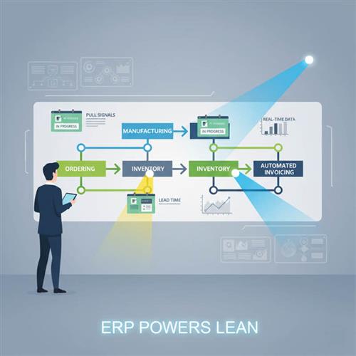 Lean ERP kết hợp ERP và Lean để tối ưu quy trình, giảm lãng phí, quản trị tồn kho và nâng cao hiệu suất doanh nghiệp.