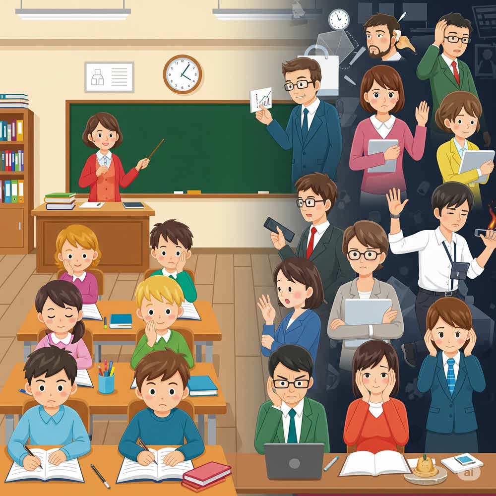 Sự khác biệt giữa trường học và trường đời, nơi kỹ năng sống và street-smart quyết định thành công ngoài sách vở.