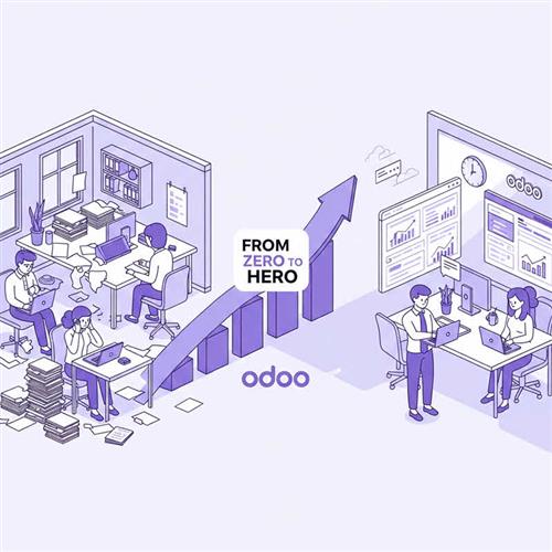ChatGPT said: Chuyển đổi doanh nghiệp từ quản lý thủ công sang hiện đại với Odoo ERP – hành trình từ Zero đến Hero dễ dàng và hiệu quả.