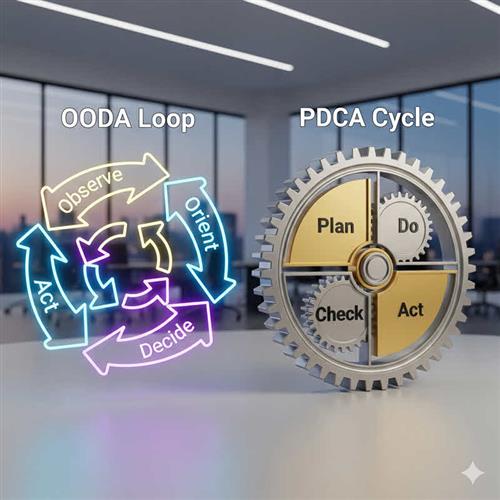 So sánh OODA vs PDCA: Hai phương pháp cải tiến liên tục giúp doanh nghiệp nâng cao hiệu quả và khả năng thích ứng.