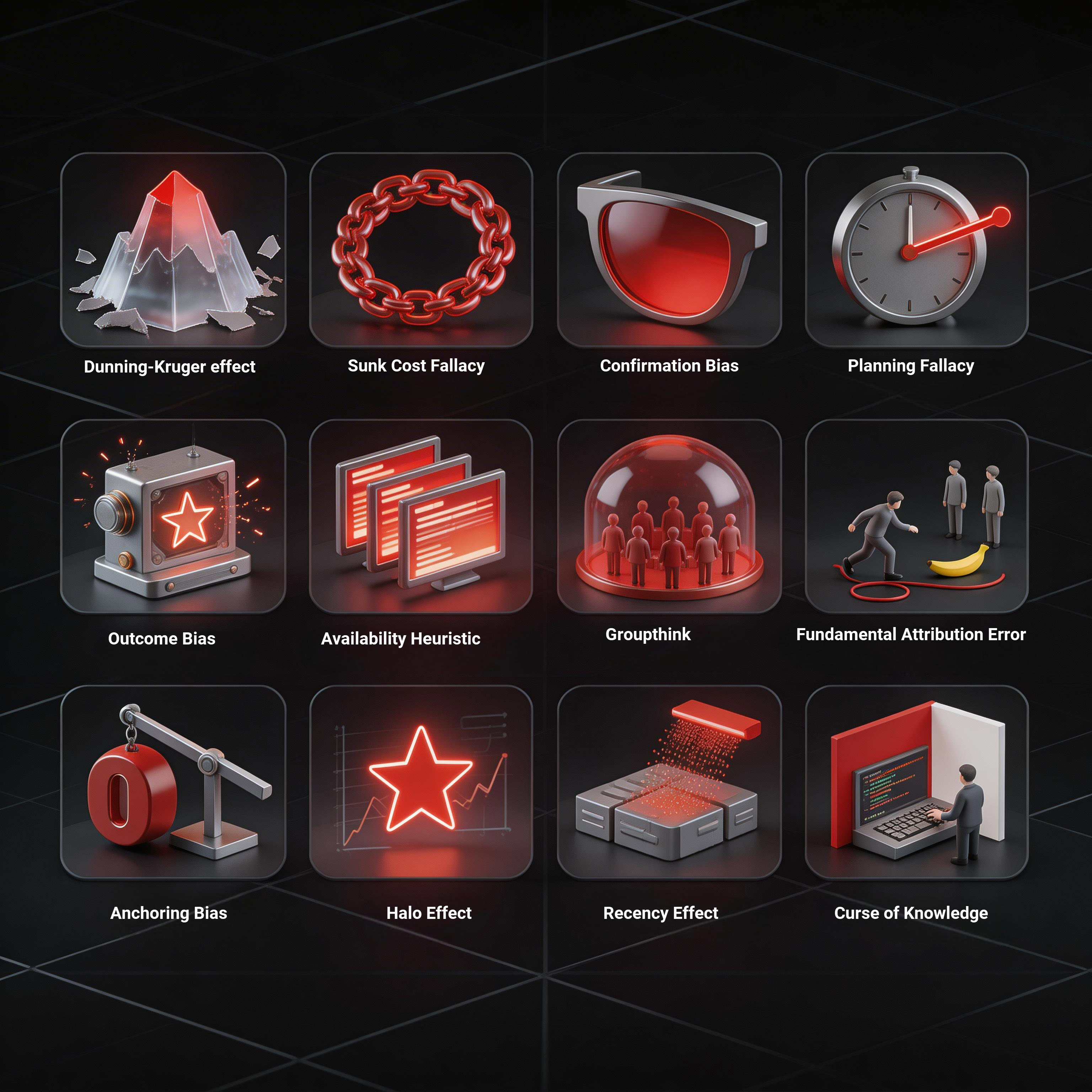 12 bẫy tư duy phổ biến khiến PM ra quyết định sai: Dunning-Kruger, sunk cost, confirmation bias… và cách nhận diện, tránh sai lầm hiệu quả