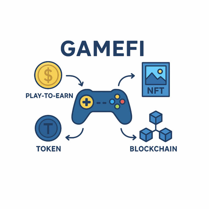GameFi là mô hình trò chơi kết hợp blockchain, NFT và play-to-earn, cho phép người chơi vừa giải trí vừa kiếm tiền.