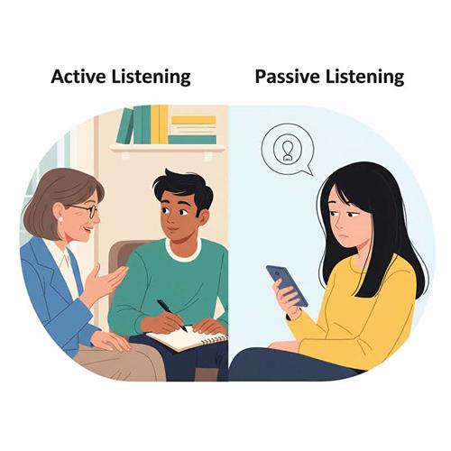 Active listening is a communication skill that involves going beyond simply hearing the words that another person speaks.