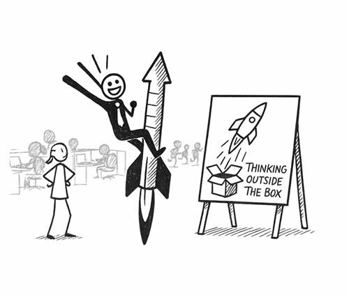 Thinking Outside the Box: Tư duy sáng tạo vượt giới hạn giúp giải quyết vấn đề và tạo ra ý tưởng đột phá như Gmail, Chrome.